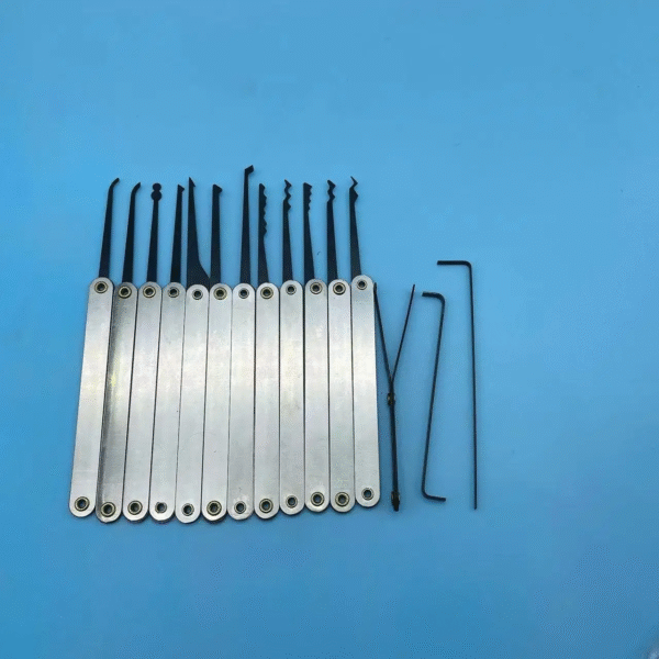 Professional 15-Piece Lock Pick Training Set - Stainless Steel Locksmith Tools for Educational Practice & Skill Development - Image 3