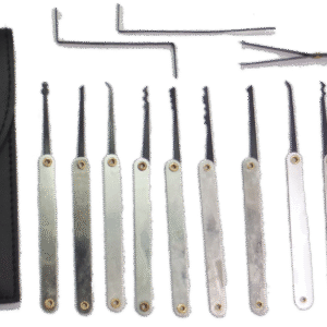 Professional 15-Piece Lock Pick Training Set - Stainless Steel Locksmith Tools for Educational Practice & Skill Development